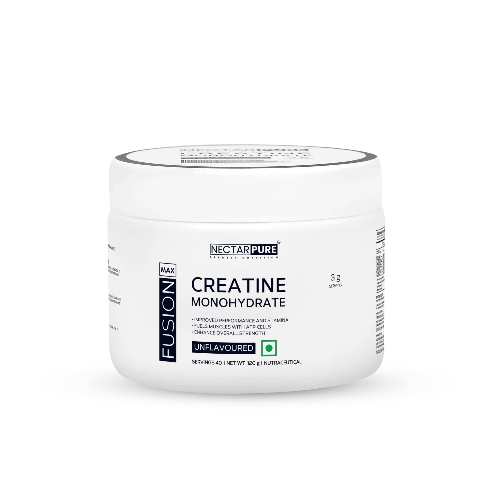 Nectarpure™ FusionMax Micronized Creatine Monohydrate- LAB Tested - Nectarpure